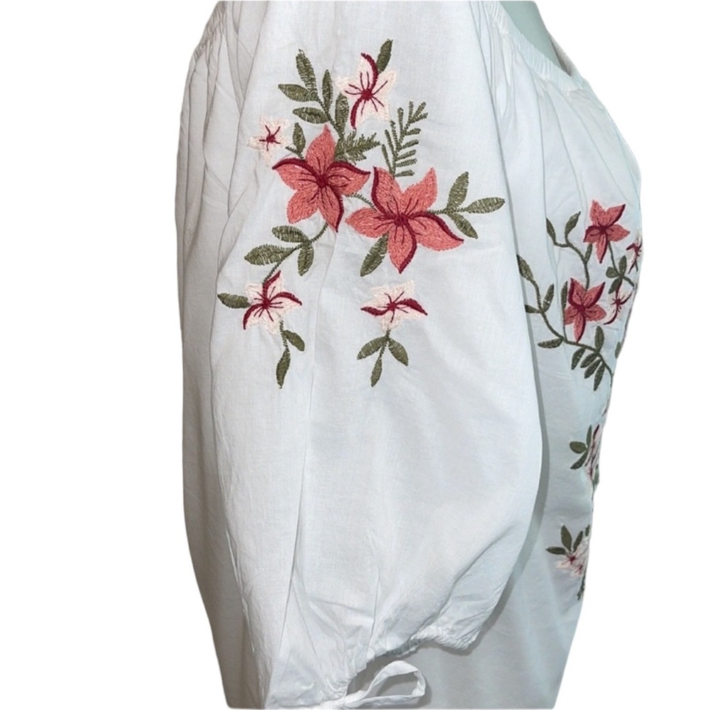 Hinge Sheath Embroidered White Dress Size Medium NWT - Picture 11 of 16